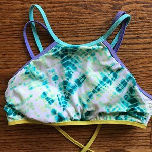 Tie-Dye Halter Bikini Top